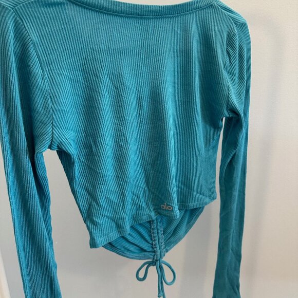 Alo ribbed drawstring top - Picture 2 of 2
